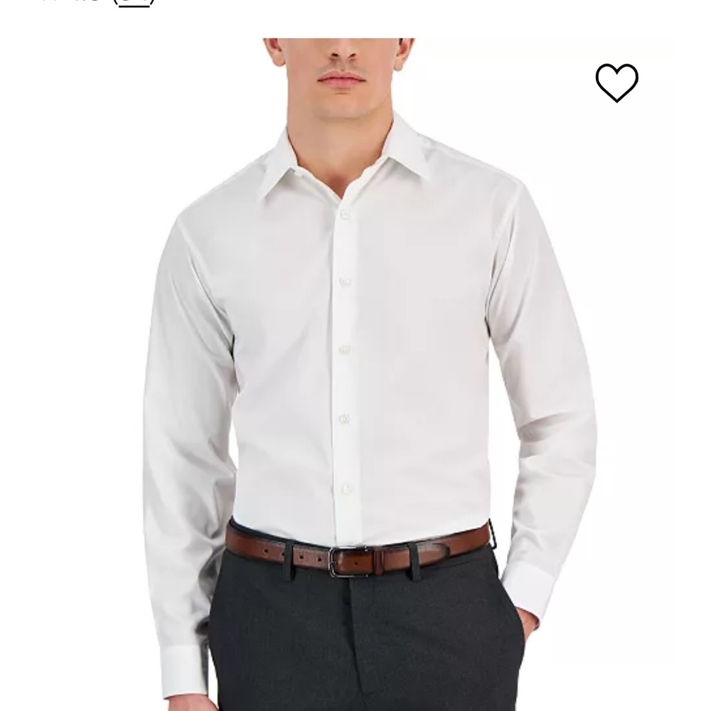 Men's Classic White Button Down Shirt